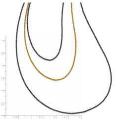 Sterling Silver 925 Gold-Plated Multi-Strand Necklace Elegant Design
