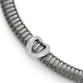 Sterling Silver Polished and Textured Bracelet