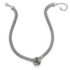 Sophia Jewelers 925 Sterling Silver Ruthenium-Plated Fancy Necklace with Extension
