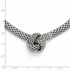 Sophia Jewelers 925 Sterling Silver Ruthenium-Plated Fancy Necklace with Extension