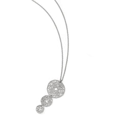 Sophia Jewelers 925 Sterling Silver Textured Fancy Necklace with Extension