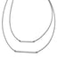 Sterling Silver Double 1.4 mm Strand with 2in ext. Necklace