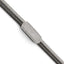 Sterling Silver Ruthenium-plated CZ with 1.5in ext. Bracelet
