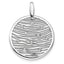Sterling Silver RH-plated Polished Preciosa Crystal Pendant