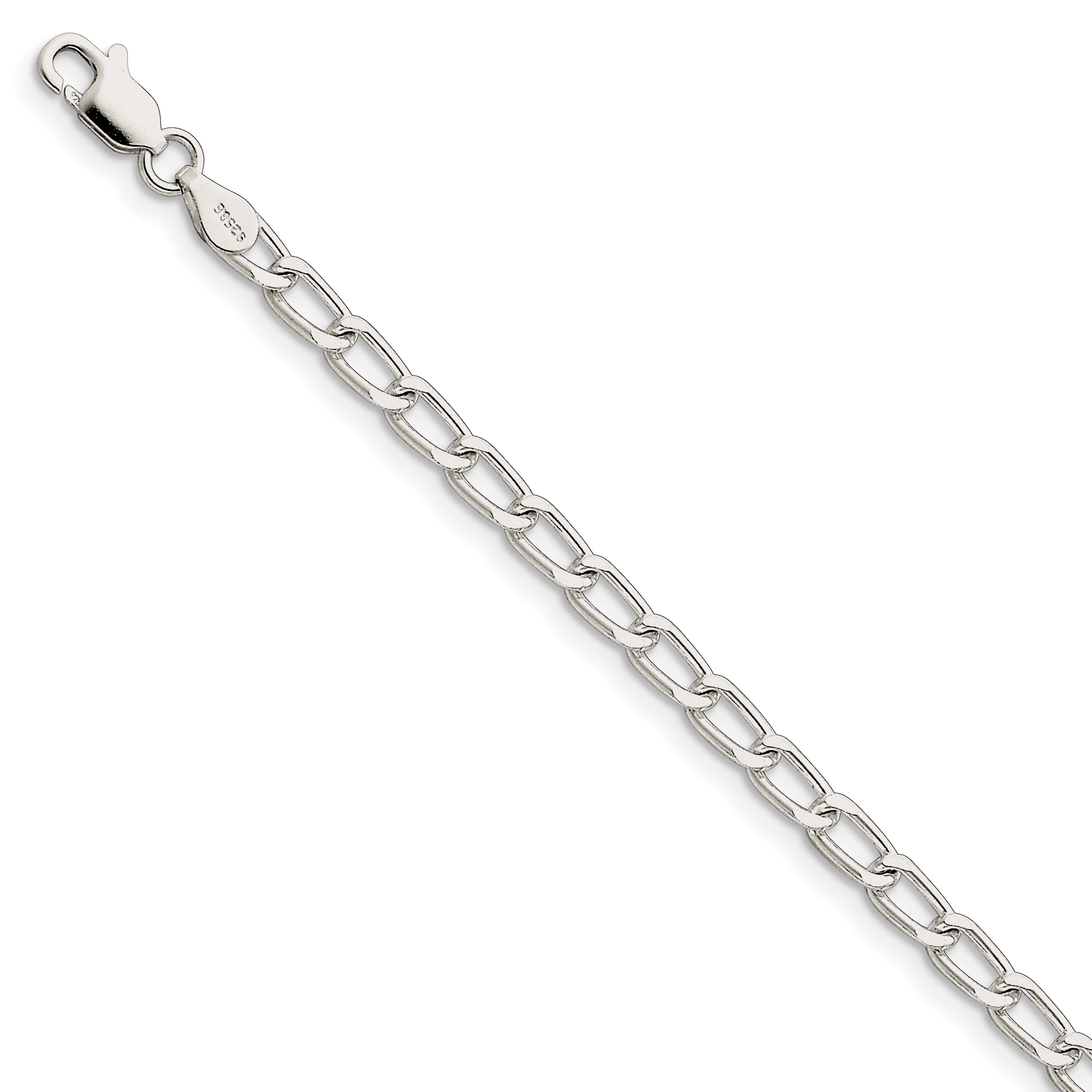 Sterling Silver 4.3mm Open Link Chain