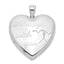 Heart Locket Ash Holder Pendant in Sterling Silver, 29mm - Sophia Jewelers