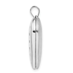 Sterling Silver Rhodium-plate Always On My Mind Ash Holder Heart Locket