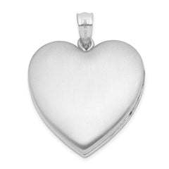 Sterling Silver Rhodium-plate Always On My Mind Ash Holder Heart Locket