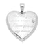 Sterling Silver Rhodium-plate God Has.. Diamond Ash Holder Heart Locket