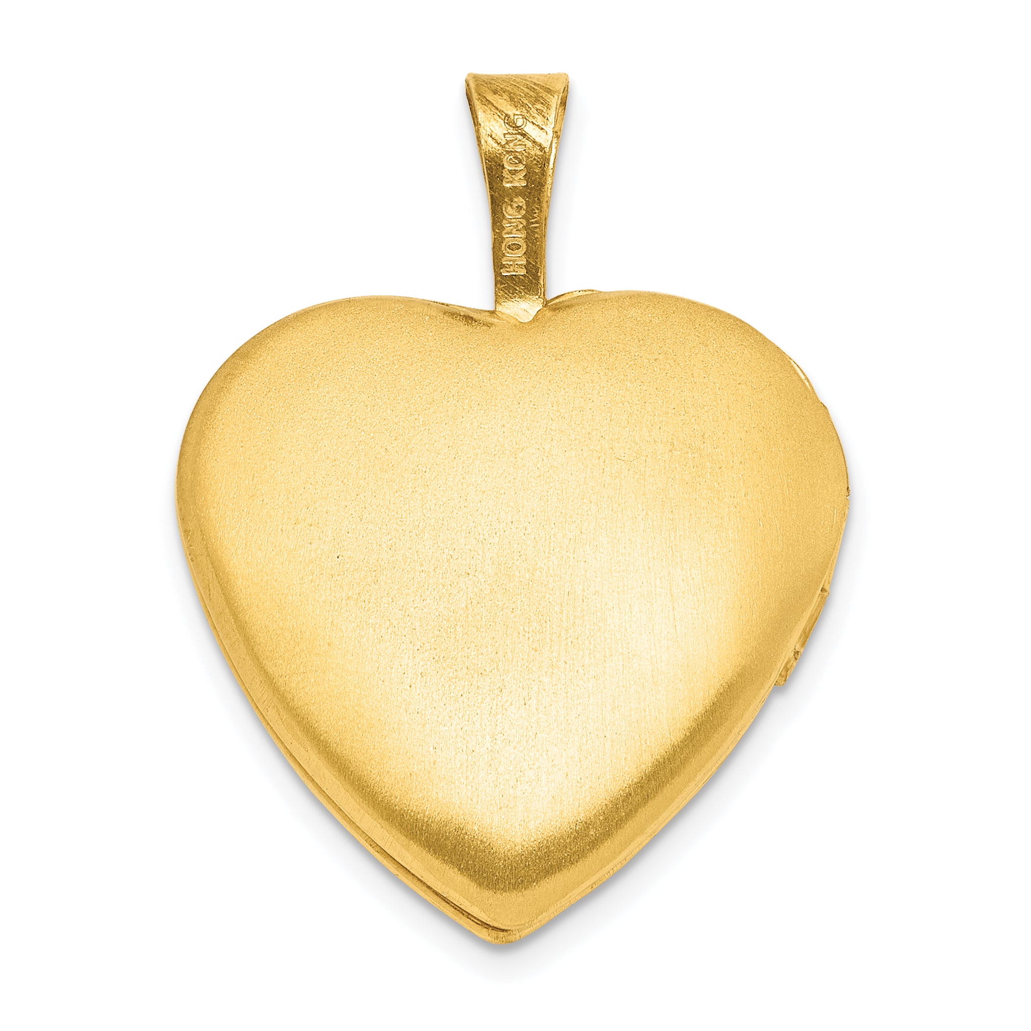 1/20 Gold Filled Polished & Epoxy 16mm Floral Cross Heart Locket