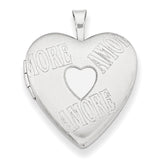 Sterling Silver 20mm with AMORE Heart Locket