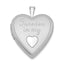Forever in My Heart Locket in Sterling Silver, 25mm Satin & Polished - Sophia Jewelers