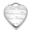 Believe in Love Heart Locket in Sterling Silver, 24mm - Sophia Jewelers