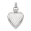 Diamond-Accented Locket in Sterling Silver, 33mm Satin (1/100 ct. tw.) - Sophia Jewelers