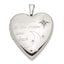 The Moon Heart Locket in Sterling Silver with Diamond Accent (.015 ct. tw.) - Sophia Jewelers