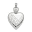 Heart Locket in Sterling Silver, 32mm, Diamond Accents (0.01 ct. tw.) - Sophia Jewelers