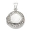 Circle Locket in Sterling Silver, 31mm Textured - Sophia Jewelers