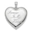 "Forever in My Heart" Ash Holder Locket in Sterling Silver, 30mm - Sophia Jewelers