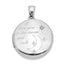 "To the Moon" Round Diamond Locket in Sterling Silver, 20mm (0.01 ct. tw.) - Sophia Jewelers