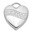 Sterling Silver Rhodium-plated Satin & Polished XXXOOO Heart Locket