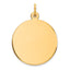 Engravable Round Disc Charm in Gold-Plated Sterling Silver - Sophia Jewelers