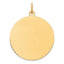 Engravable Round Disc Charm in Gold-Plated Sterling Silver - Sophia Jewelers