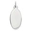 Oval Disc Charm in Sterling Silver, 12mm Engravable - Sophia Jewelers