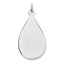 Teardrop Disc Charm in Sterling Silver, 32mm Engravable - Sophia Jewelers