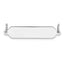 Sterling Silver Rh-plt Engraveable Polished Front/Satin Back Plate