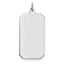 Engravable Rectangle Disc Charm in Sterling Silver - Sophia Jewelers