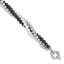 Three-Row Pearl Bracelet in Sterling Silver, 5mm, 7.5 Inch - Sophia Jewelers