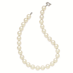 Majestik Sterling Silver Hand-Knotted Shell Pearl Necklace Gift Ready