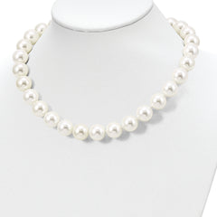 Majestik Sterling Silver Hand-Knotted Shell Pearl Necklace Gift Ready