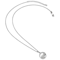 Sophia Jewelers Sterling Silver CZ Pendant Necklace Elegant Polished Finish