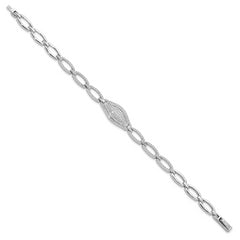 Brilliant Embers Sterling Silver Rhodium-plated 218 Stone 7.5 inch Micro Pav‚ CZ Bracelet