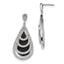 Cubic Zirconia Teardrop Dangle Earrings in Sterling Silver, 20mm - Sophia Jewelers