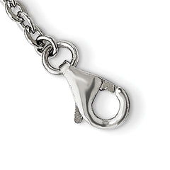 Brilliant Embers Sterling Silver Rhodium-plated 87 Stone 7 inch Micro Pav‚ CZ Feather Bracelet with 1 inch Extender