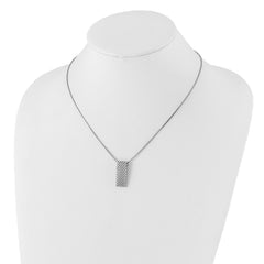 Sophia Jewelers Sterling Silver CZ Pendant Necklace with Extender Elegant and Polished