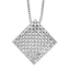 Brilliant Embers Sterling Silver Rhodium-plated 85 Stone 18 inch Micro Pav‚ CZ Necklace with 2 Inch Extender