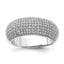 Cubic Zirconia Ring in Sterling Silver, 4.5mm, Size 6–8 - Sophia Jewelers