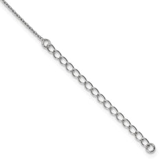 Sterling Silver Heart Necklace with CZ Embers, Elegant 18 Chain - 18
