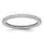 Brilliant Embers Sterling Silver Rhodium-plated 60 Stone Micro Pav‚ CZ Ring