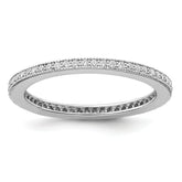 Brilliant Embers Sterling Silver Rhodium-plated 60 Stone Micro Pav‚ CZ Ring