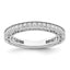 Brilliant Embers Sterling Silver Rhodium-plated 59 Stone Micro Pav‚ CZ Ring