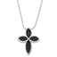 Sterling Silver & CZ Cross Necklace