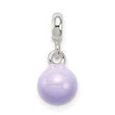 Sterling Silver Lilac Enamel Bead Enhancer