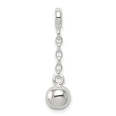 Sterling Silver Polished Bead 1/2in Dangle Enhancer