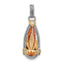 Champagne Cubic Zirconia Pendant in Sterling Silver, 31mm - Sophia Jewelers
