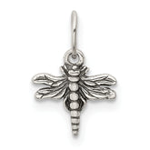 Sterling Silver Antiqued Dragonfly Charm
