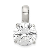Sterling Silver Round CZ Pendant